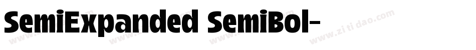SemiExpanded SemiBol字体转换
